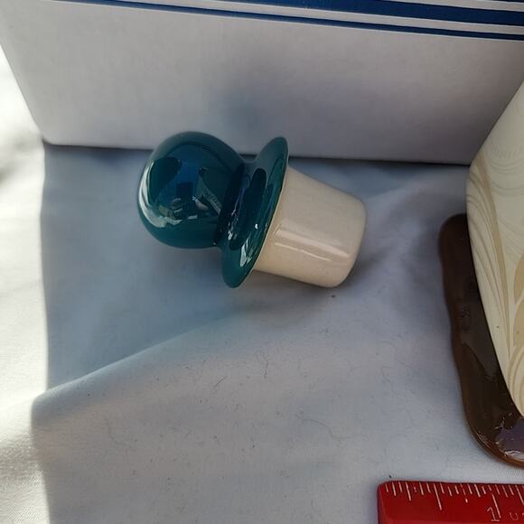 Tastefully Simple Decanter Pitcher Ceramic Stoneware Host Collection In Box 9" - Picture 7 of 9